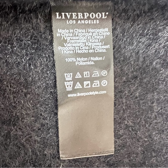 Liverpool Los Angeles Women's Black Collared Open Front Jacket Size 1X - Picture 5 of 6